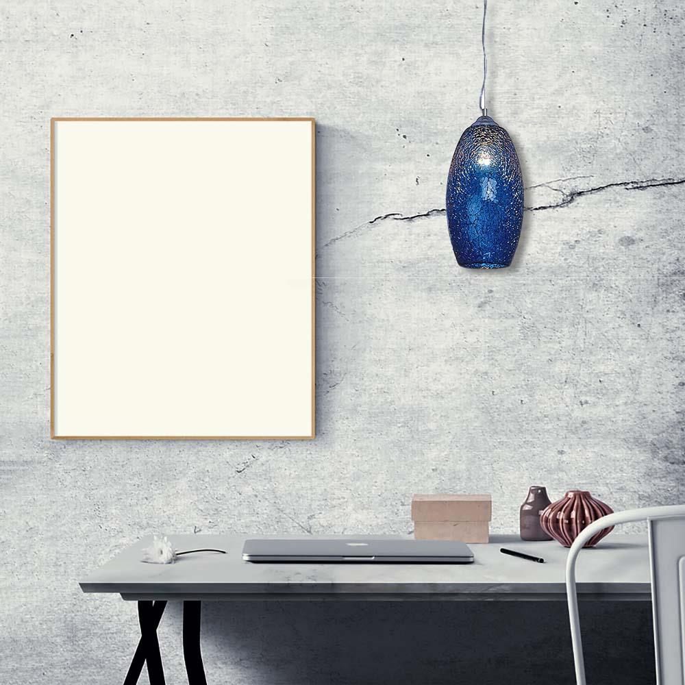 Pendel-Leuchte Deckenlampe PAT blau