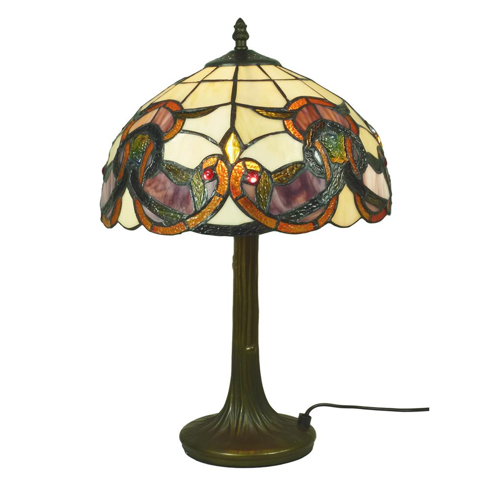 Tischleuchte COSIMA Nachttischleuchte, im Tiffany-Stil