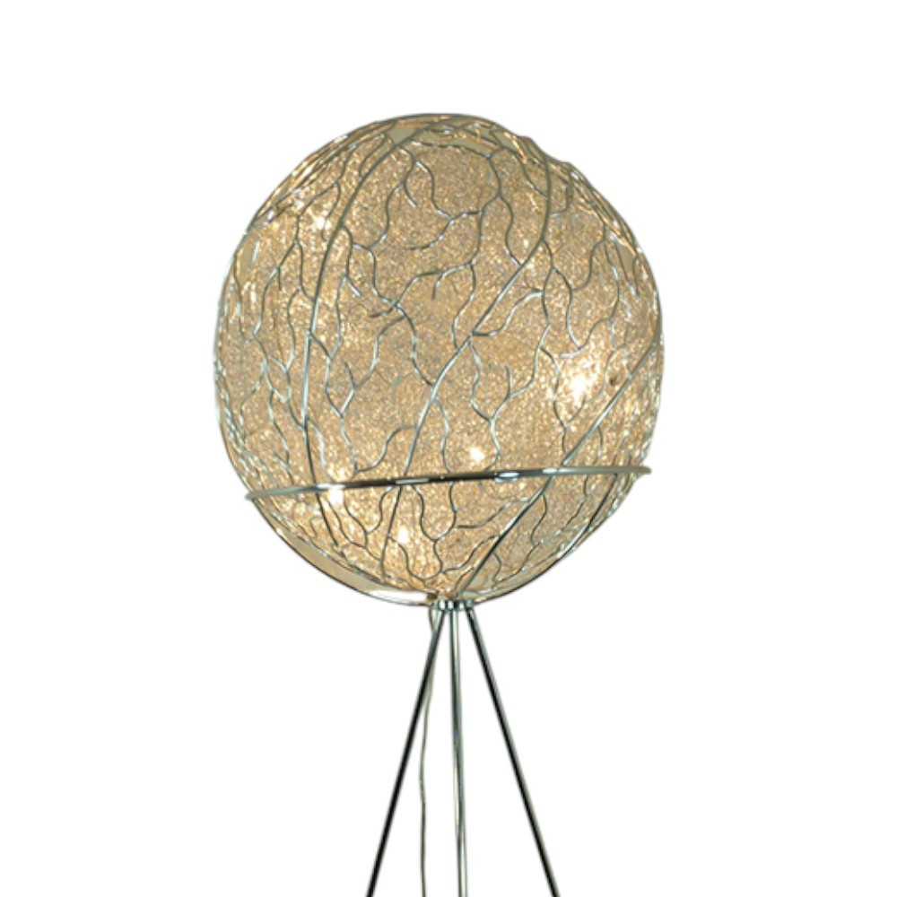 LED + Halogen Stehleuchte ALINA Kugelleuchte Standleuchte