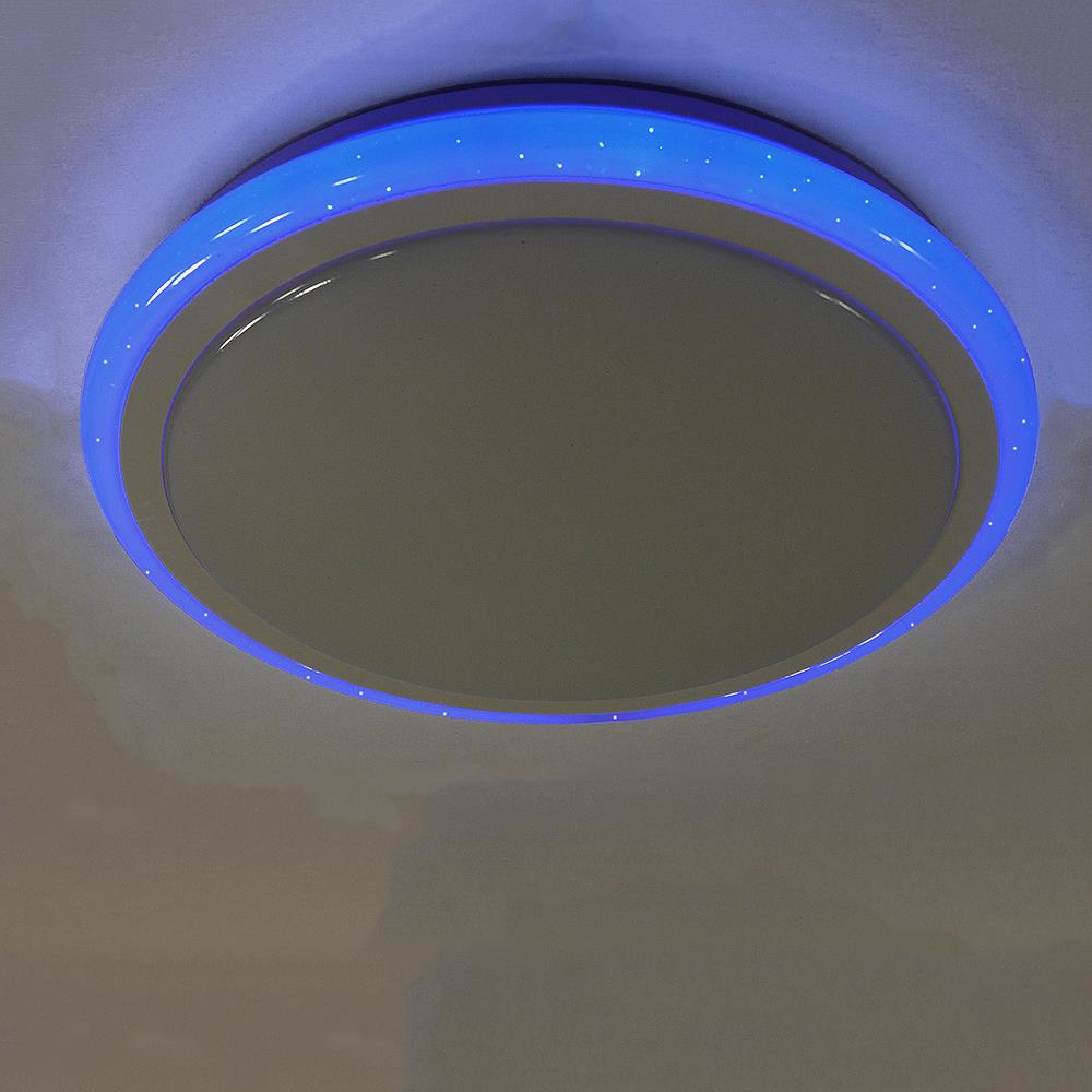 LED-Deckenleuchte KORFU mit Fernbedienung Leuchtrand Lichtfarbe wechselbar