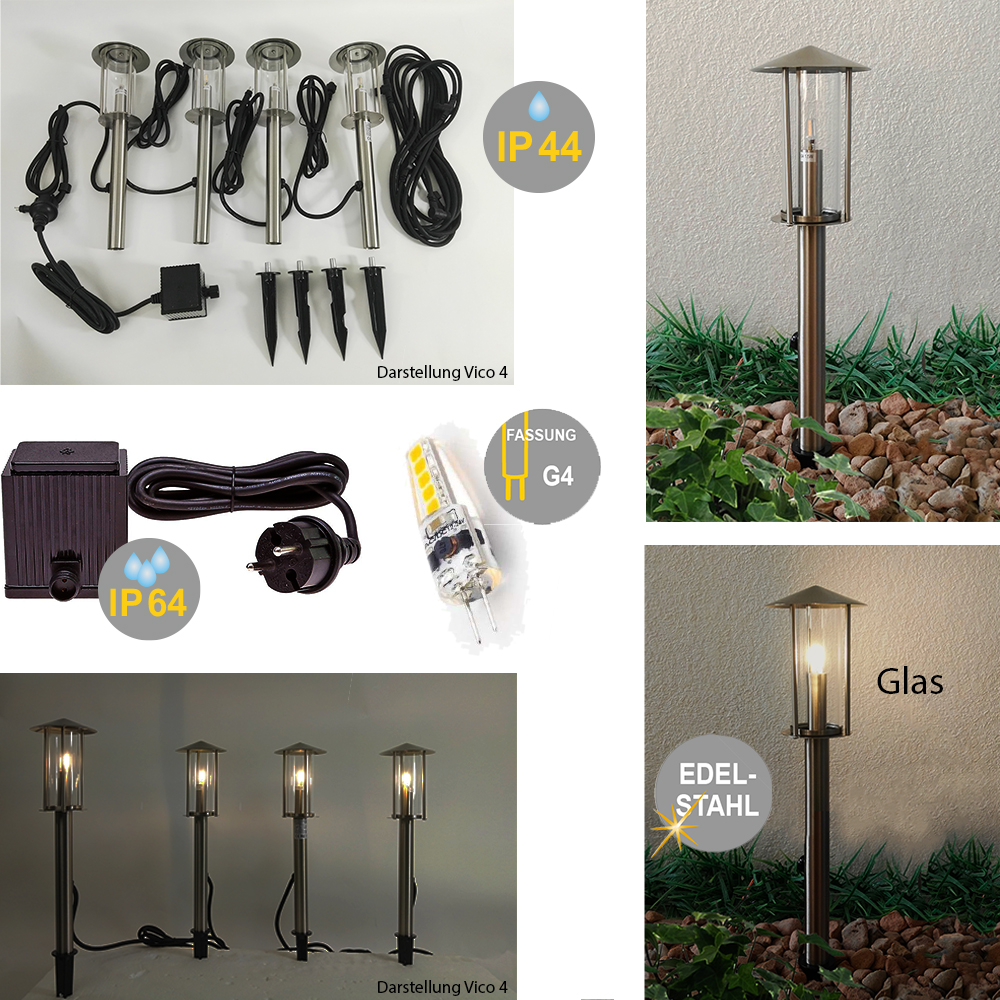 LED Außenleuchte Vico 4 G4 1,5W