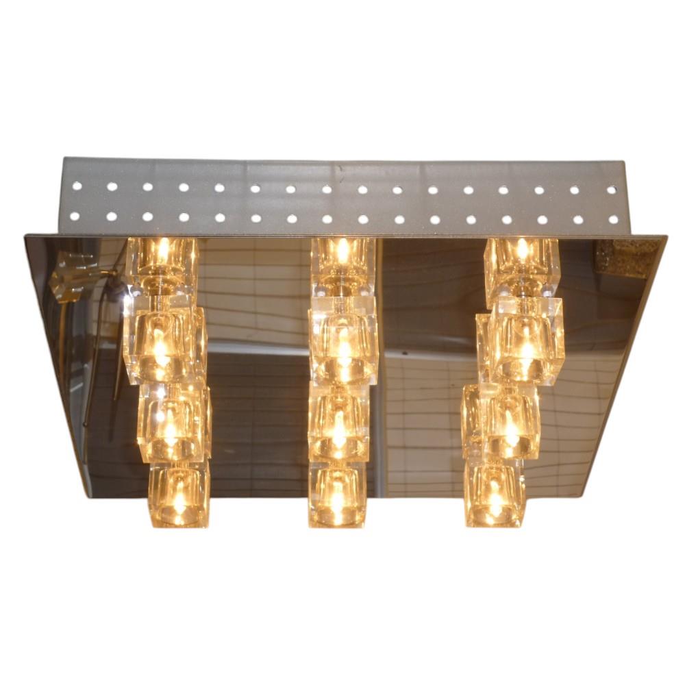 Deckenleuchte Crystal 9-flammig LED farbwechselnd