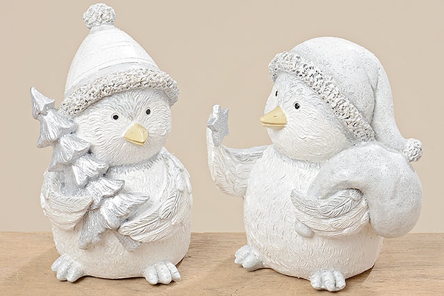 2 x Dekofiguren Vogel KAYA Dekoration Geschenk Aufsteller