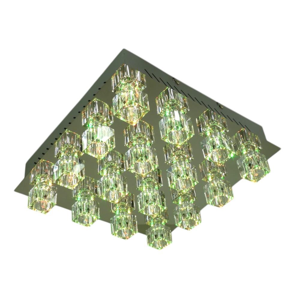 Deckenleuchte Crystal 16-flammig LED farbwechselnd