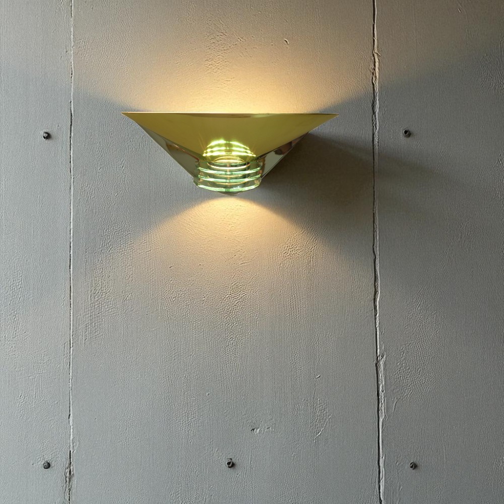 Hochwertige Wandleuchte chrom-messing Fassung E27