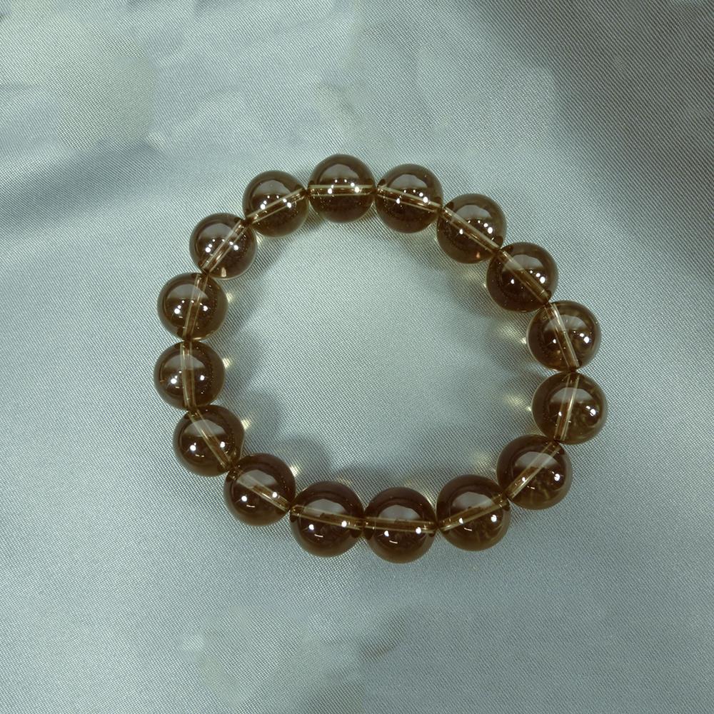 Armband Edelstein Rauchquarz Kugelarmband