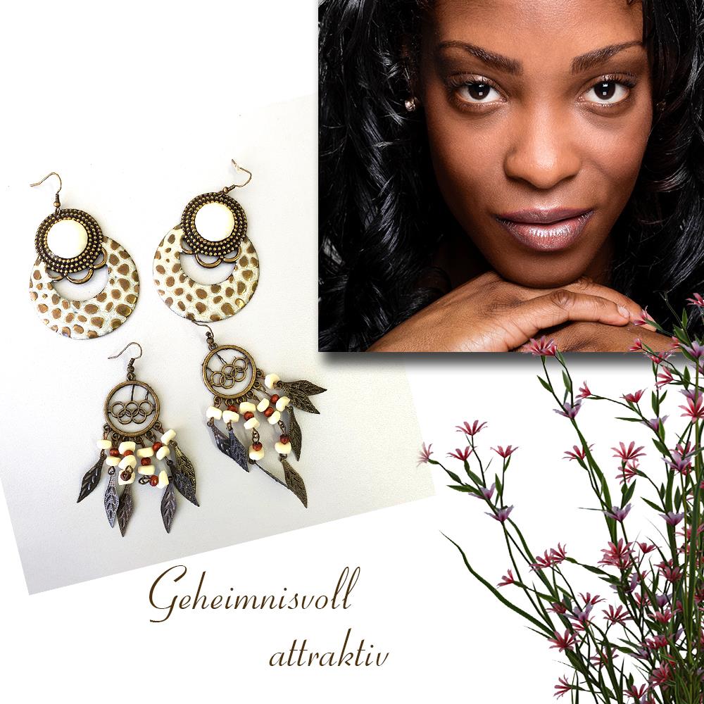 Moderne Ohrhänger im 2er Set Ohrringe Modeschmuck