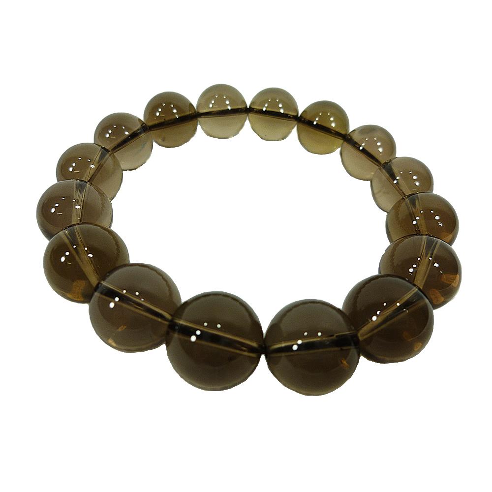 Armband Edelstein Rauchquarz Kugelarmband