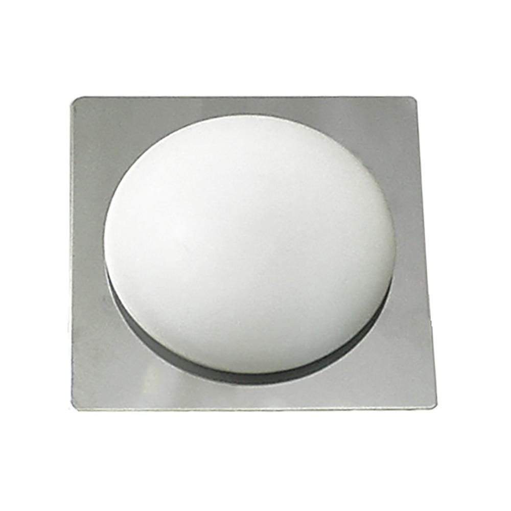 Wand-Decken-Leuchte Bajonette chrom-Glas