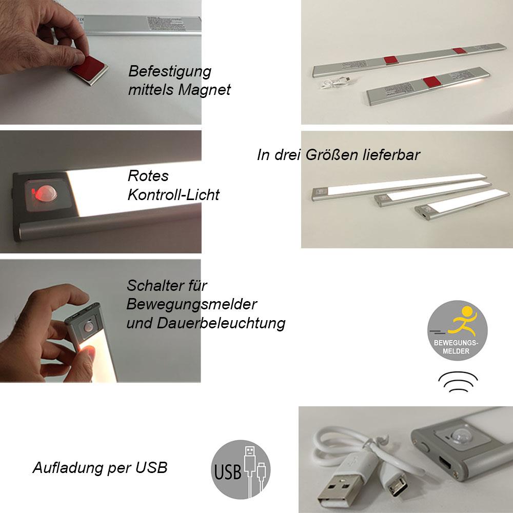 LED Unterbauleuchte 40cm mit Sensor