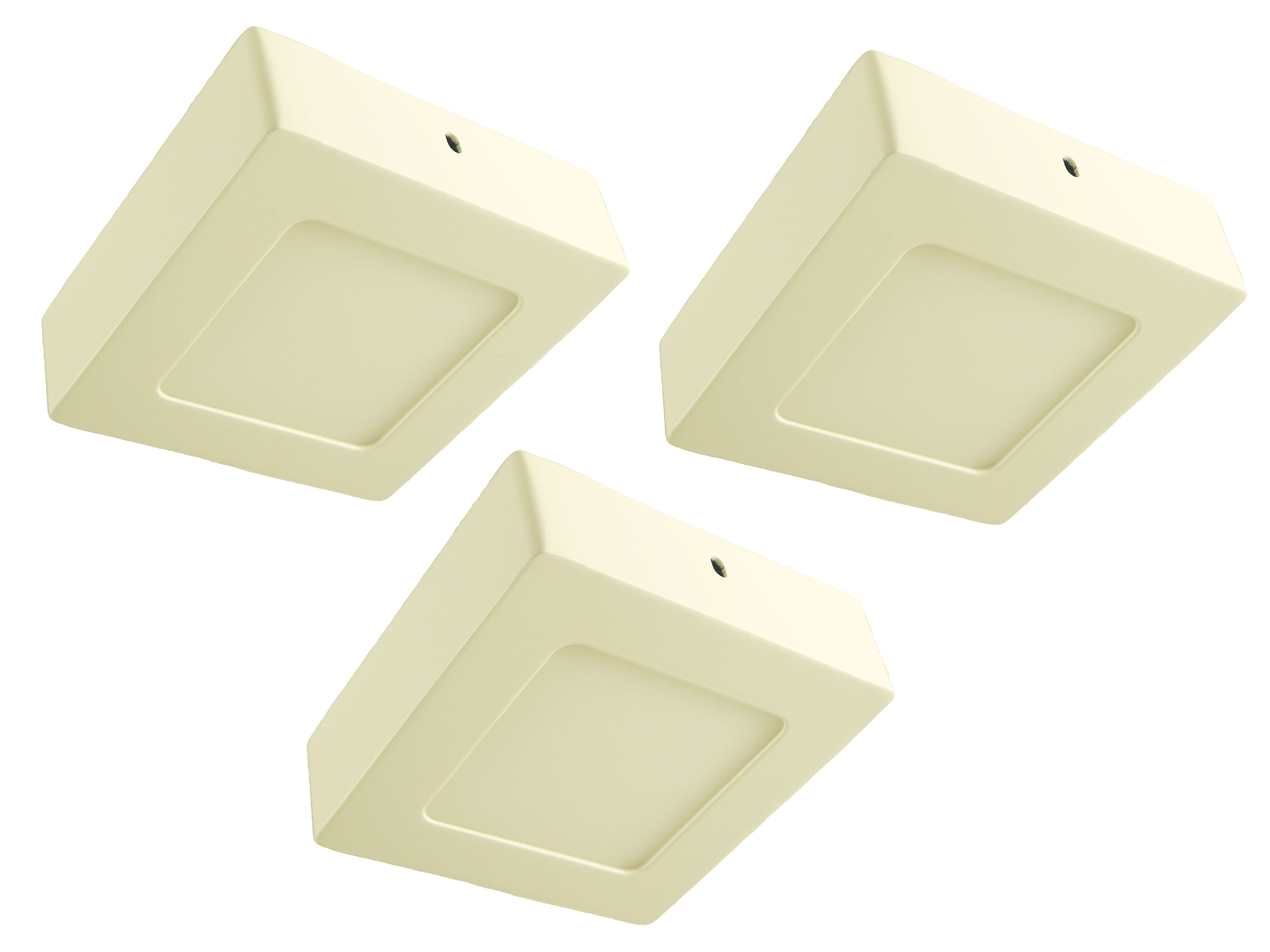 LED Decken-Leuchte Belina 12x12cm square 3er Set