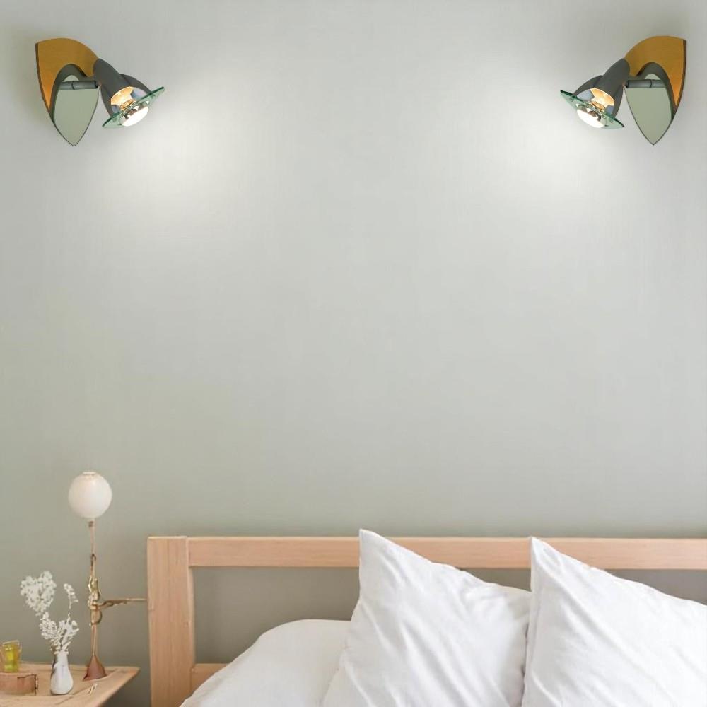 Dreh- und schwenkbarer Strahler "AS" light 1 Buche