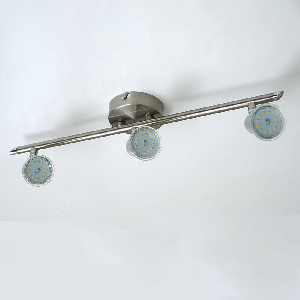 LED Spot Strahler Linos nickel 3-flammig
