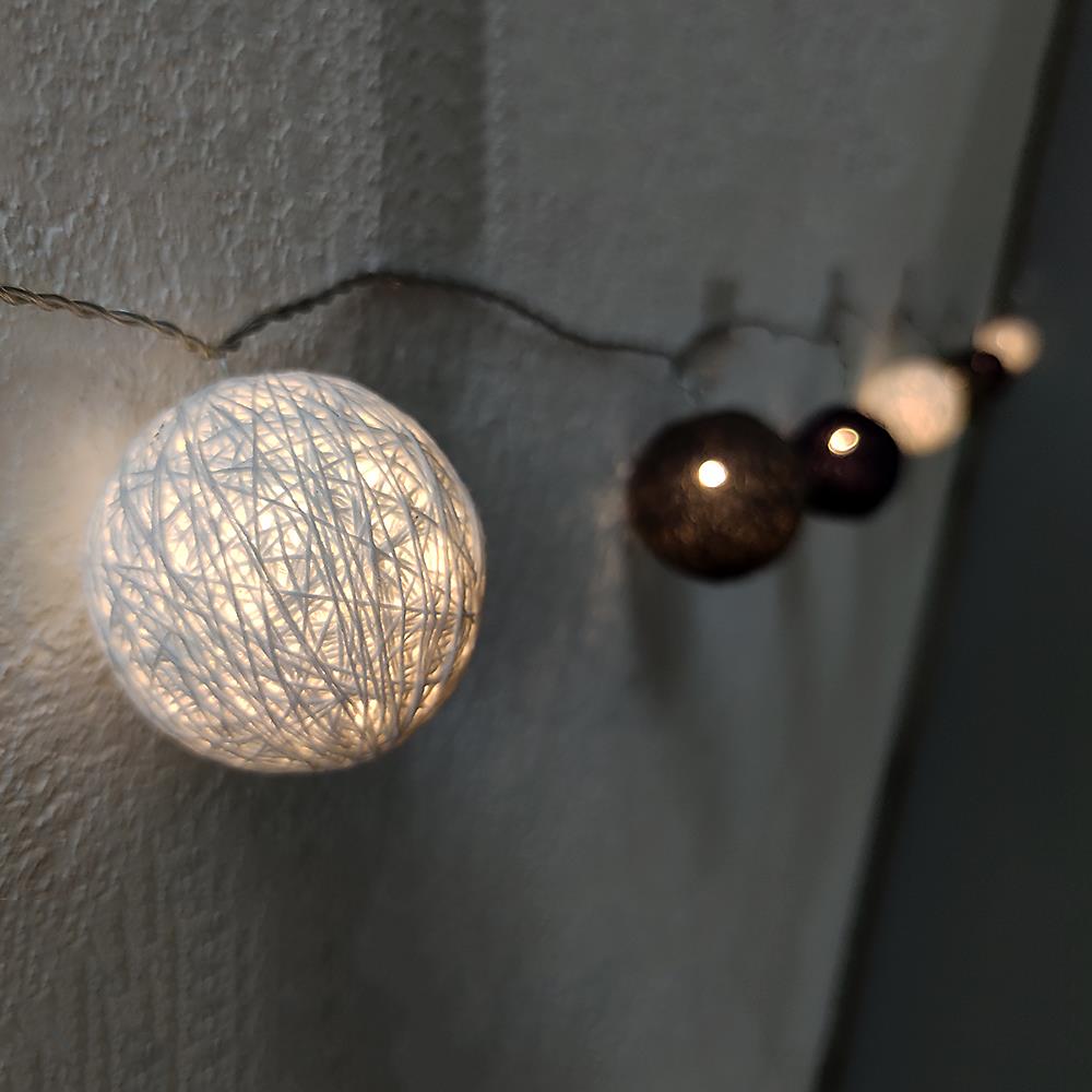 LED Lichterkette BALL 10 flammig für Innen, Dekoleuchte