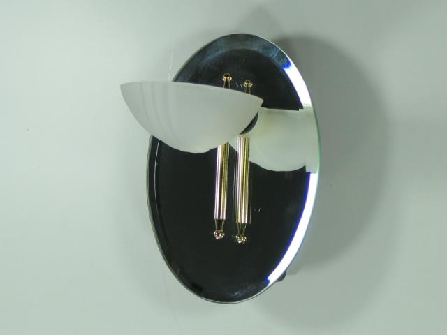 Spiegel-Wandleuchte Modell Oval Wandlampe