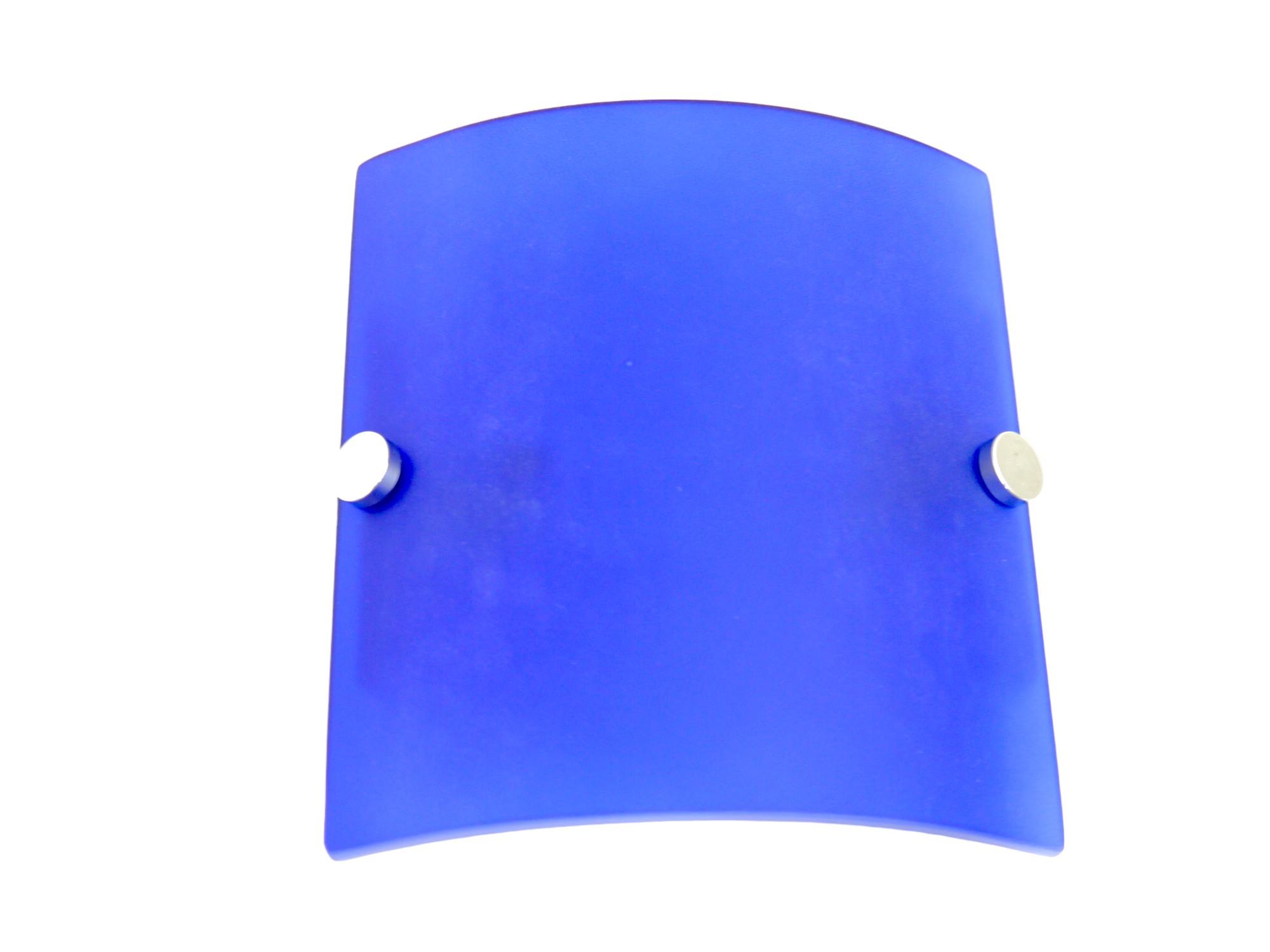 Halogen Wandleuchte "Eleganz" mit blauem Glas