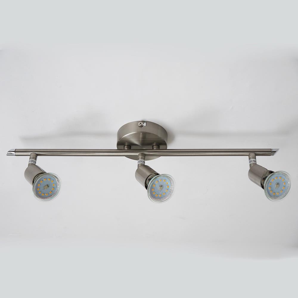 LED Spot Strahler Linos nickel 3-flammig