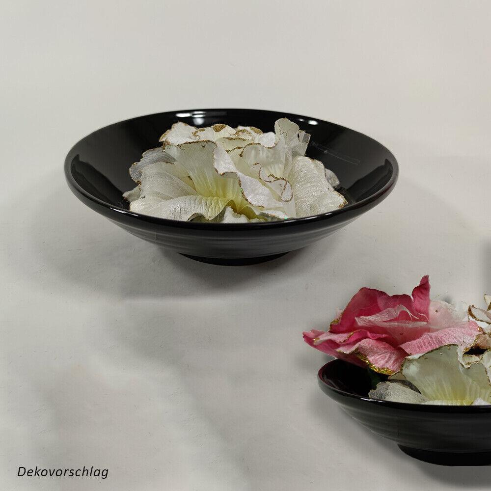 Deko-Ersatz-Schale rund schwarz für Nebler Zimmerbrunnen Keramikschale 