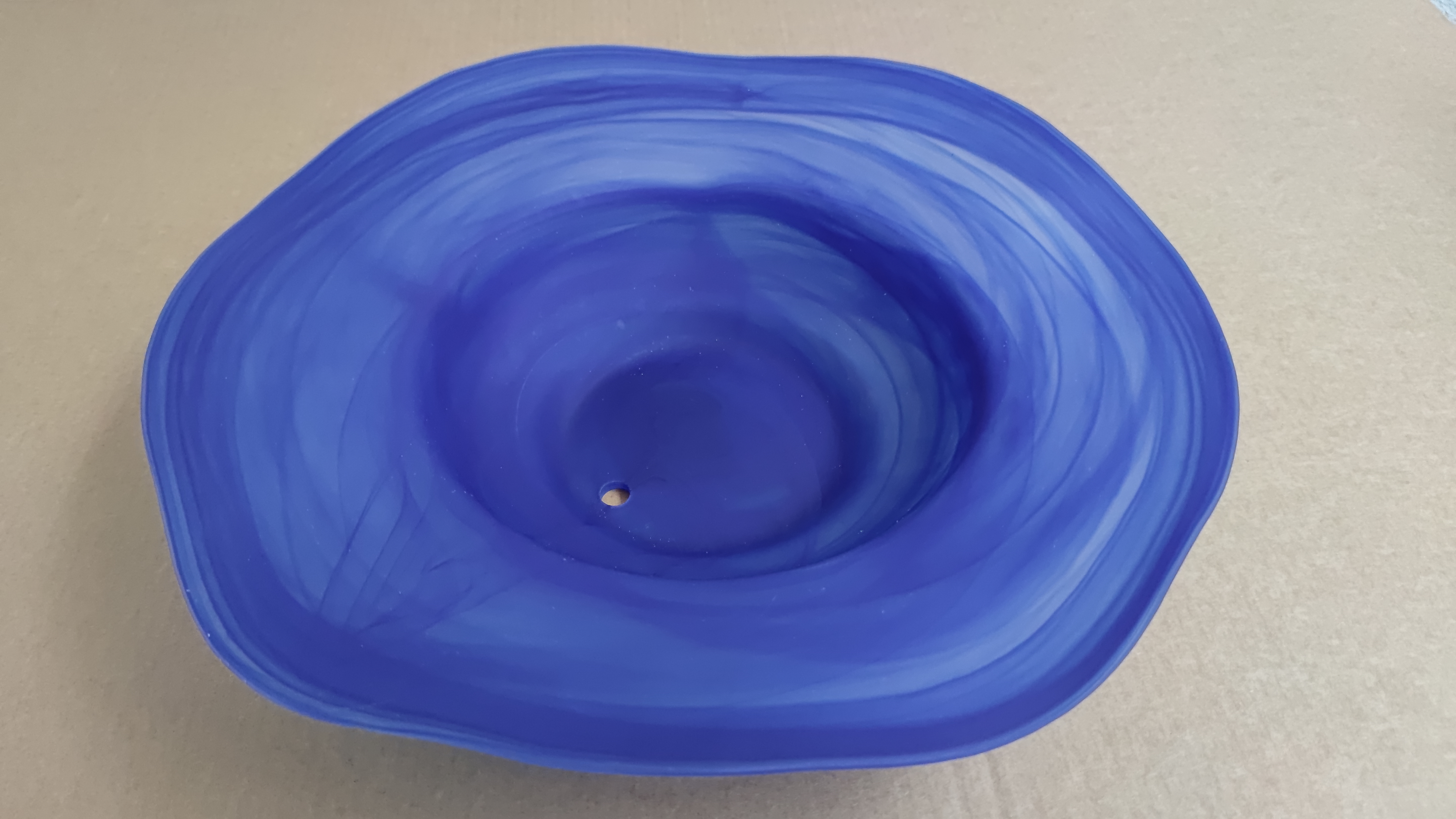 Glasschale Nebler Groß D43cm Blau