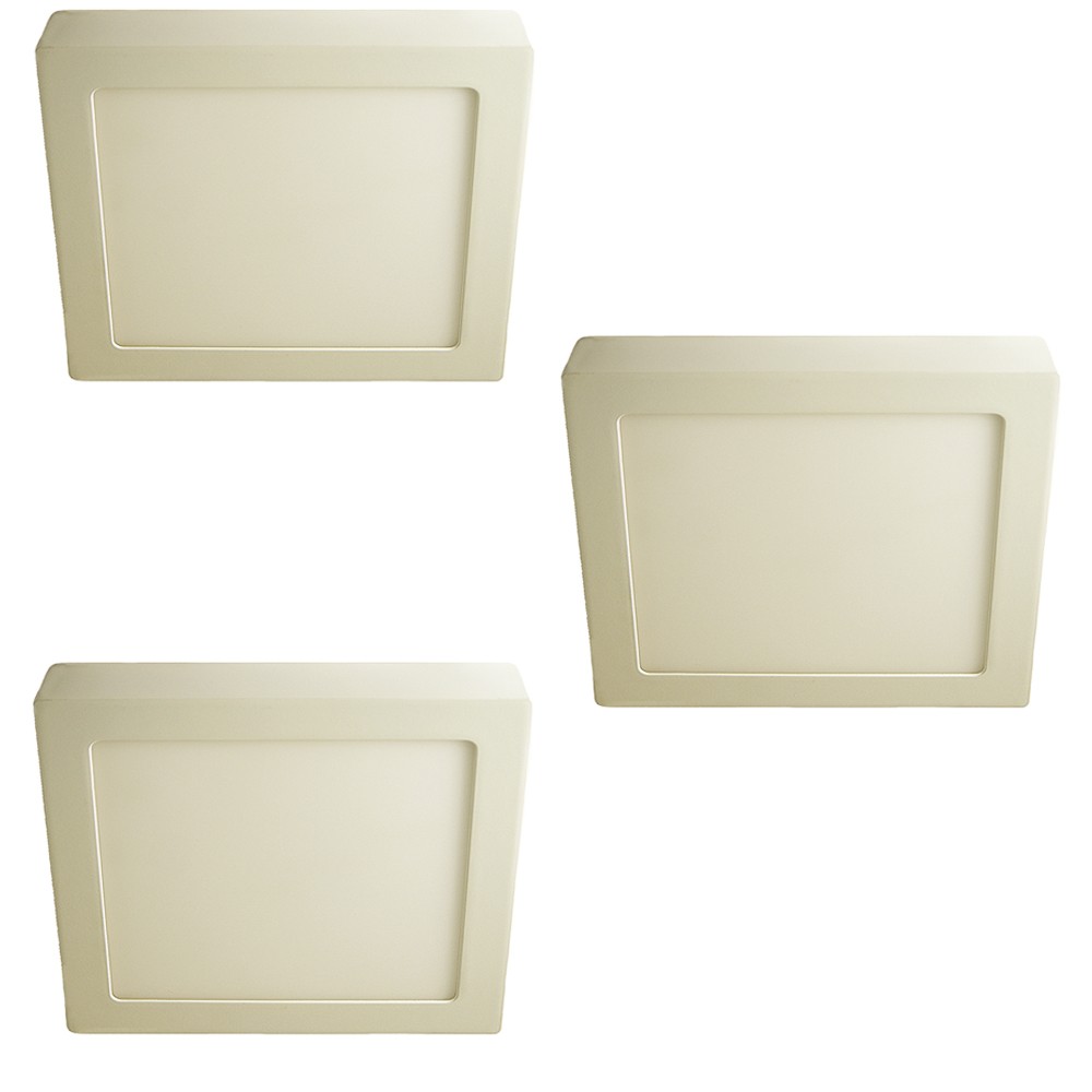 LED Decken-Leuchte Belina 17x17cm square 3er Set